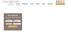 Tablet Screenshot of hotel-beaufort.com